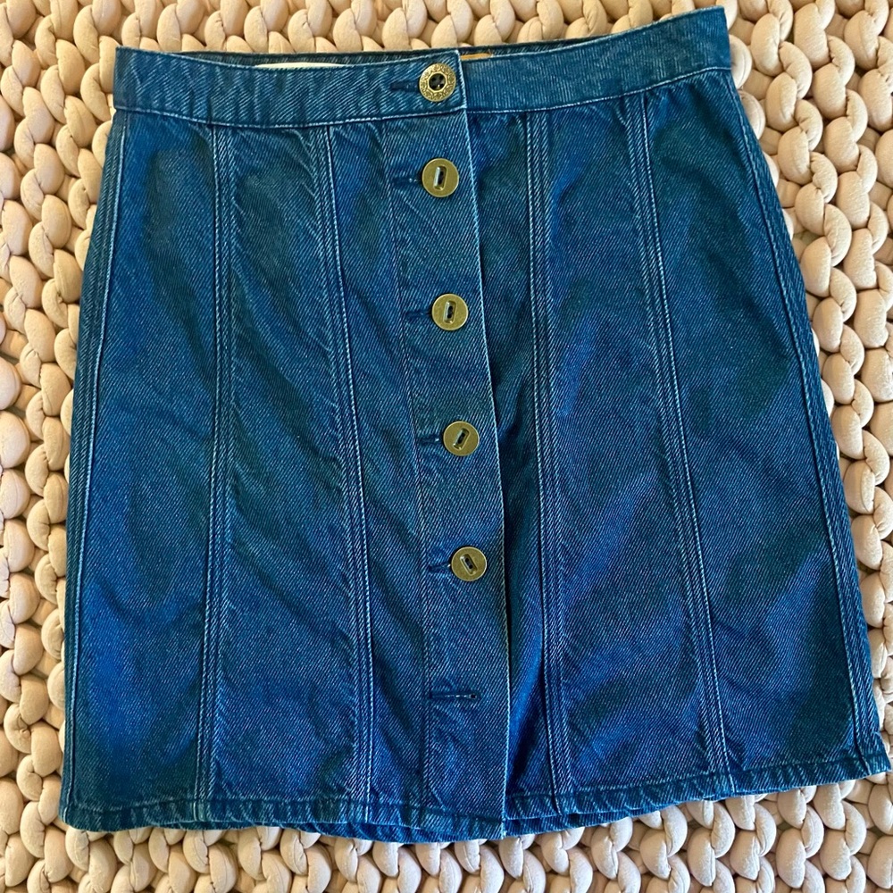 Anthropologie denim skirt